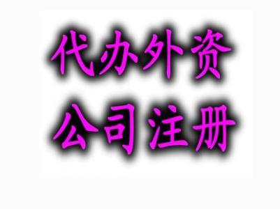 外資公司注冊分公司 外資公司注冊分公司